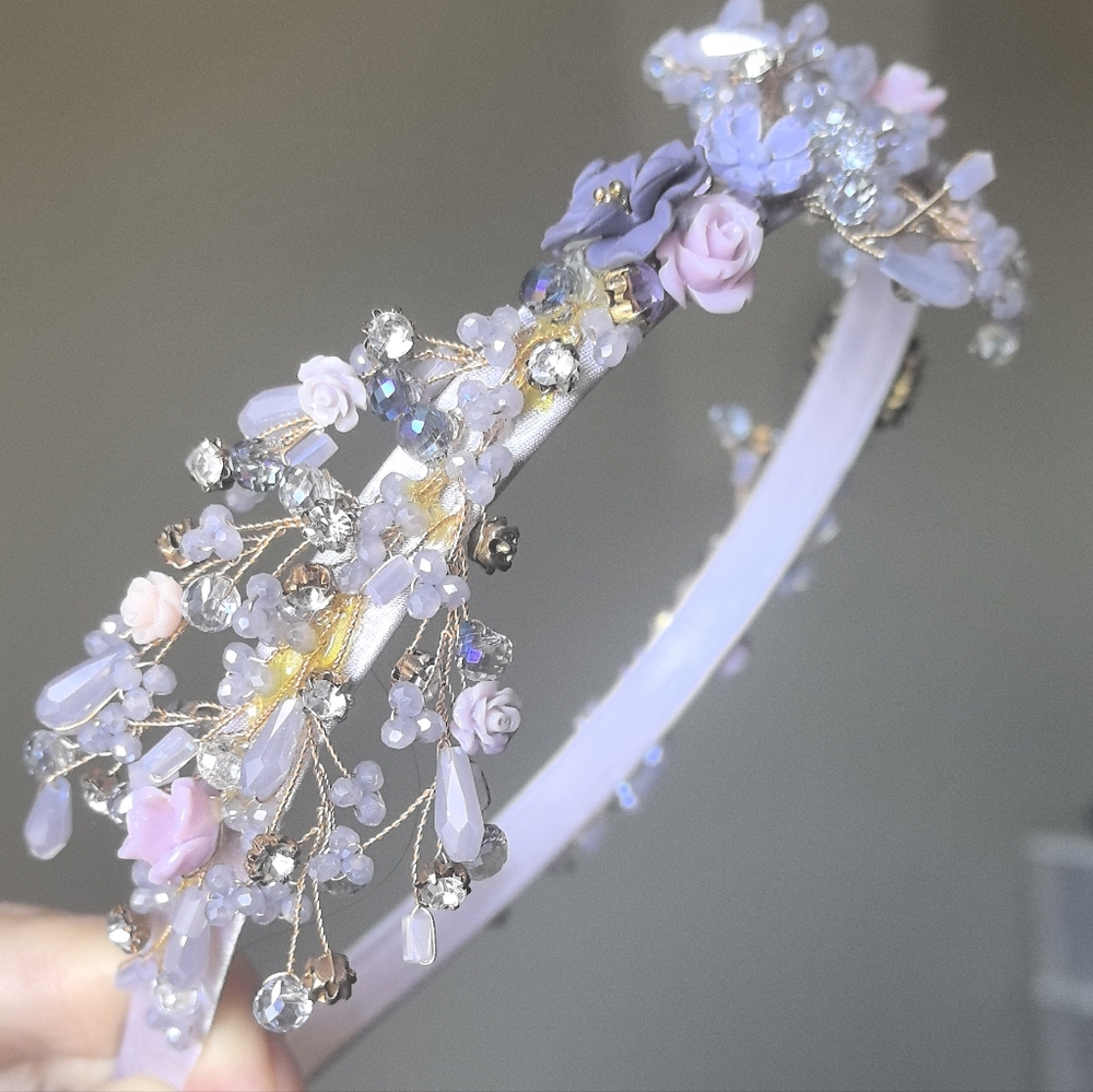 Handmade Floral Embellished Headband